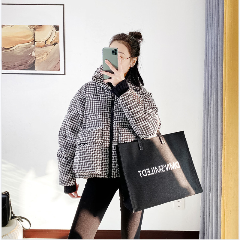 Women's Down Parkas Jacket Winter Plaid Warm Korean Version Of The Casual Fashion Cotton Coat 221125, Beige
Women's Down Parkas Jacket Winter Plaid Warm Korean Version Of The Casual Fashion Cotton Coat 221125, Beige