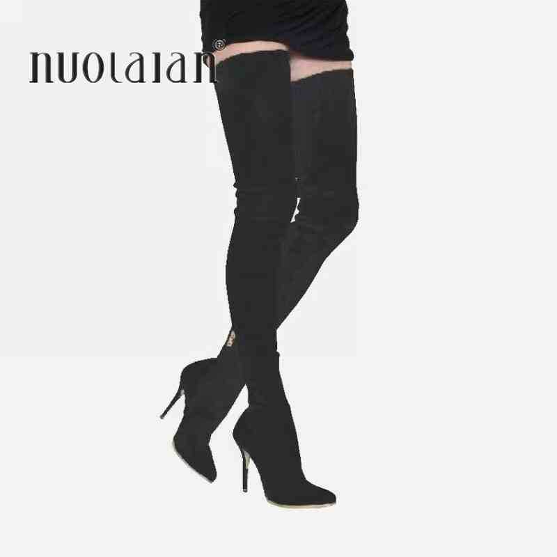 Boots 2021 Brand Women Fashion High Heels Stretch Slim Over The Knee Long Winter Female Thigh Shoes 220901, Cccx beige
Boots 2021 Brand Women Fashion High Heels Stretch Slim Over The Knee Long Winter Female Thigh Shoes 220901, Cccx beige