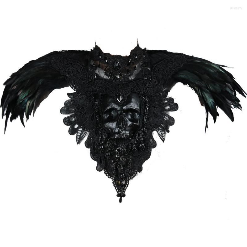 Scarves 2022 Halloween Gothic Costumes Ghost Head Black Handmade Feather Amice Burlesque For Sale
Scarves 2022 Halloween Gothic Costumes Ghost Head Black Handmade Feather Amice Burlesque For Sale