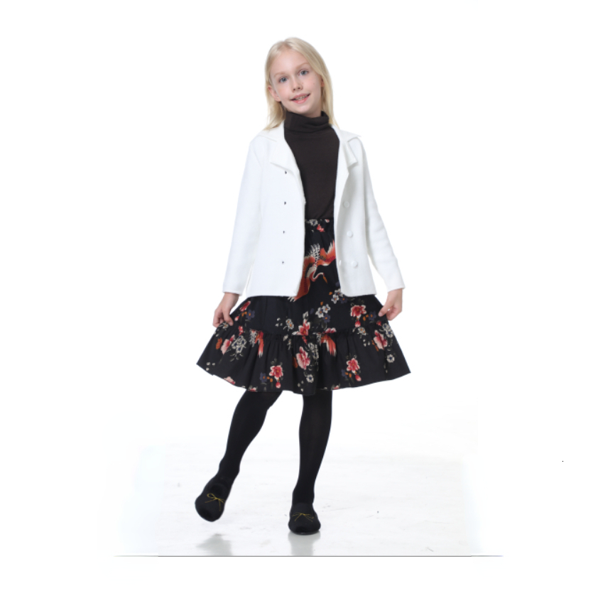 Family Matching Outfits Fall Teen Girls Cotton Midi Dress Baby Bird Pattern Clothes Girl Smocked Style Loose Romper #7203 221125