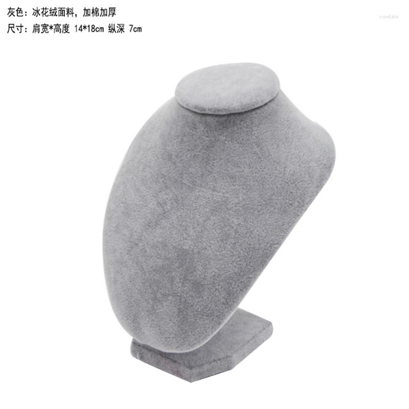 Jewelry Pouches Black And Gray Color Display Props Necklace The Human Neck Stand Mannequin Cord D
Jewelry Pouches Black And Gray Color Display Props Necklace The Human Neck Stand Mannequin Cord D