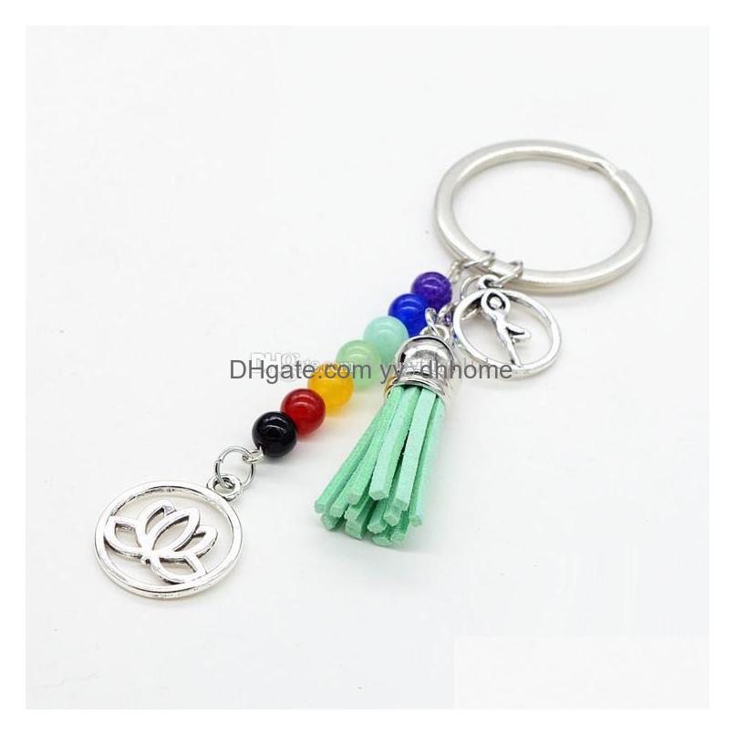 Key Rings Natural Stone 7 Chakra Energy Yoga Fitness Key Chain Keyring Lotus Tassel Keychain Rings For Women Men Drop Delivery Jewelr Dh5Ny
Key Rings Natural Stone 7 Chakra Energy Yoga Fitness Key Chain Keyring Lotus Tassel Keychain Rings For Women Men Drop Delivery Jewelr Dh5Ny