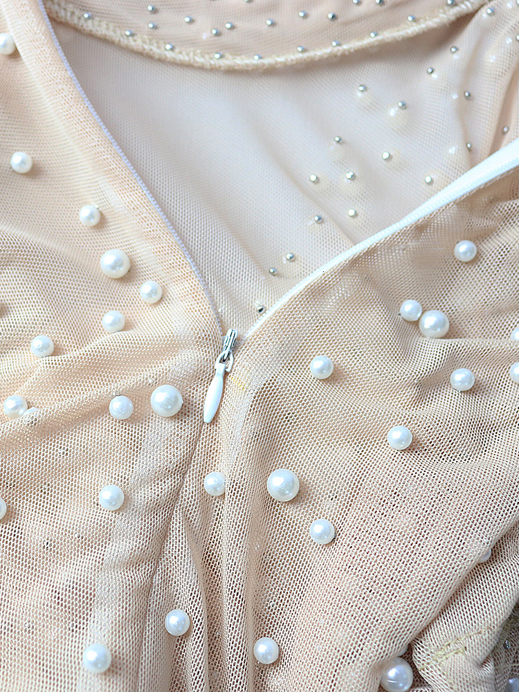 Party Dresses Sexy See Through Bodycon Warp with Bead Transparent Tops Maxi for Women White Black Date Night Clothes 221128