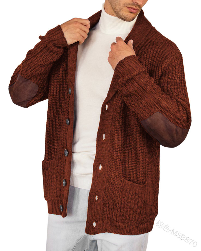 Men' Sweaters Autumn Winter Cardigan Sweater Long Sleeve Patchwork Men' Solid Color Polo Collar Pocket Coat Knitwear Sweaters 221128, Army green
Men' Sweaters Autumn Winter Cardigan Sweater Long Sleeve Patchwork Men' Solid Color Polo Collar Pocket Coat Knitwear Sweaters 221128, Army green