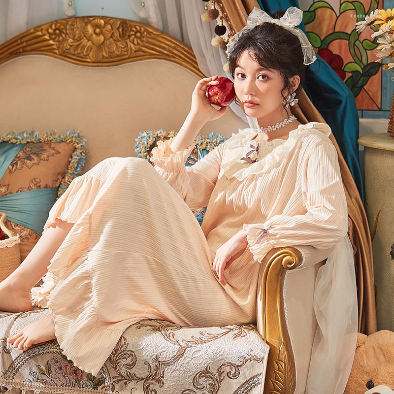 Women's Sleepwear Vintage Women's Nightgown Autumn Long Sleeve Nightdress Cotton Loose Sleepshirt Plus Size Femme Solid Sexy Night Dress
Women's Sleepwear Vintage Women's Nightgown Autumn Long Sleeve Nightdress Cotton Loose Sleepshirt Plus Size Femme Solid Sexy Night Dress