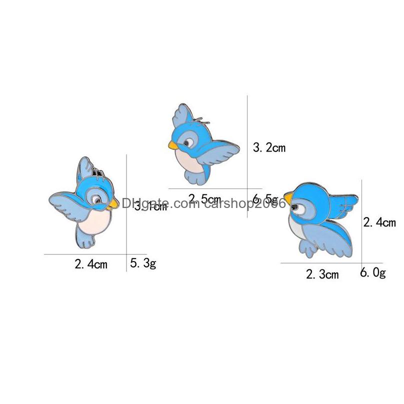 Pins Brooches Cute Animal Zinc Alloy Brooch Pins 3Pcs/Set Blue Bird Enamel Metal Brooches For Girls Gift Jewelry Cartoon Badges Den Dhasq
Pins Brooches Cute Animal Zinc Alloy Brooch Pins 3Pcs/Set Blue Bird Enamel Metal Brooches For Girls Gift Jewelry Cartoon Badges Den Dhasq