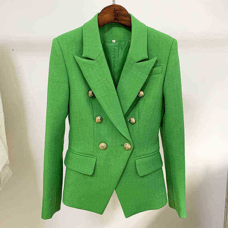 2020 Classic Green Women Blazer Autumn Metal Gold DoubleBreasted Button Slim Cotton Linen Blazers Jackets Suit Dropshipping J220813
2020 Classic Green Women Blazer Autumn Metal Gold DoubleBreasted Button Slim Cotton Linen Blazers Jackets Suit Dropshipping J220813