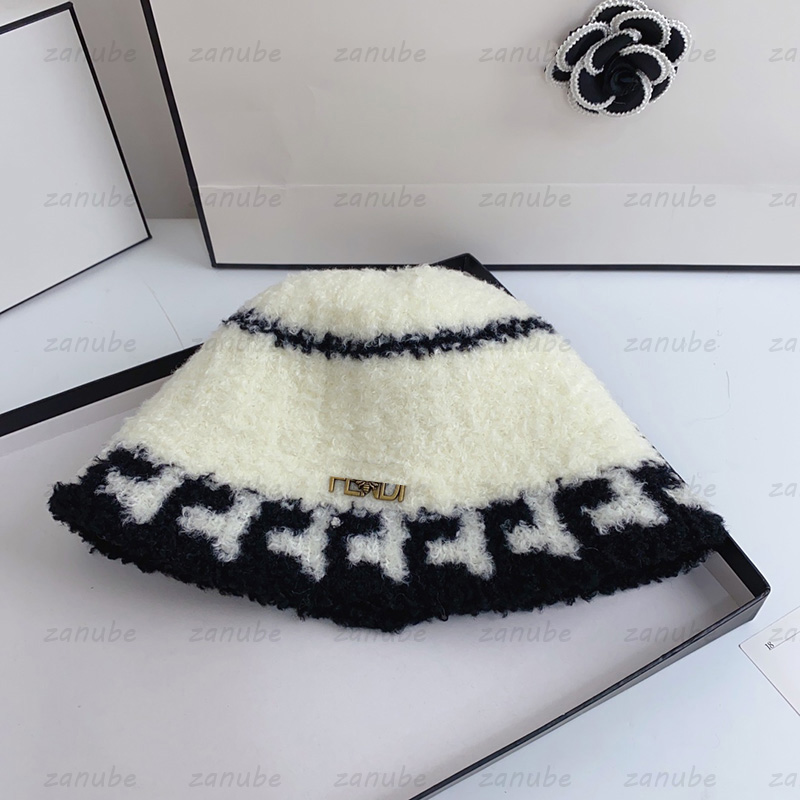Luxury Furry Wool Bucket Hats Striped Pattern Fashion Gold Letter Cap Designer Mens Winter Hat Women Warm Outdoor F Caps Beanie 4 Colors New, F2
Luxury Furry Wool Bucket Hats Striped Pattern Fashion Gold Letter Cap Designer Mens Winter Hat Women Warm Outdoor F Caps Beanie 4 Colors New, F2
