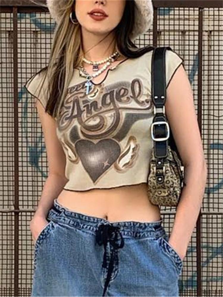 Women' T Shirts Hmsevenjz American Retro Love Letter Print T-shirt Ladies Camisole Female Summer Girl Sleeveless Outer Wear Crop Top Y2k, Khaki
Women' T Shirts Hmsevenjz American Retro Love Letter Print T-shirt Ladies Camisole Female Summer Girl Sleeveless Outer Wear Crop Top Y2k, Khaki