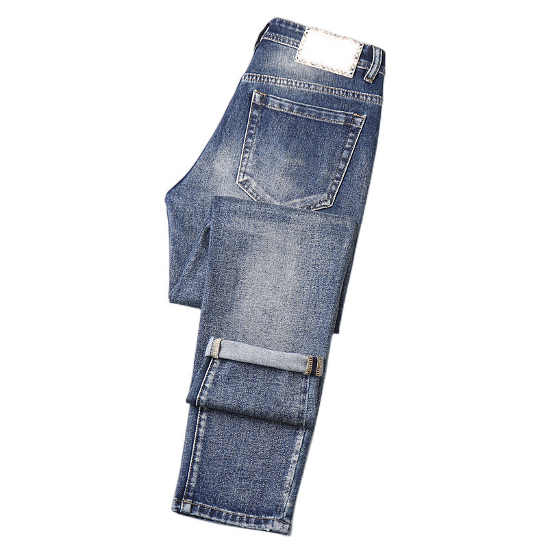 New JEANS chino Pants pant Men's trousers Stretch Autumn winter close-fitting jeans cotton slacks washed straight business casual CQ8258