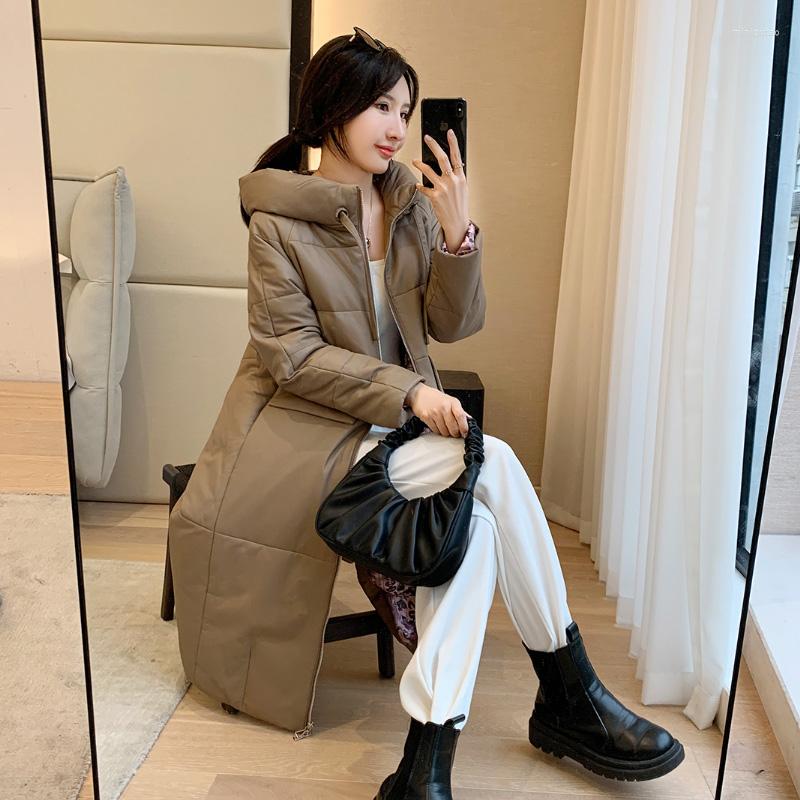 Women's Leather 2022 Winter Down Jacket Women Coat 90% White Duck Real Sheepskin Loose Luxury Warm Outerwear Fashion Streetwear, Black
Women's Leather 2022 Winter Down Jacket Women Coat 90% White Duck Real Sheepskin Loose Luxury Warm Outerwear Fashion Streetwear, Black