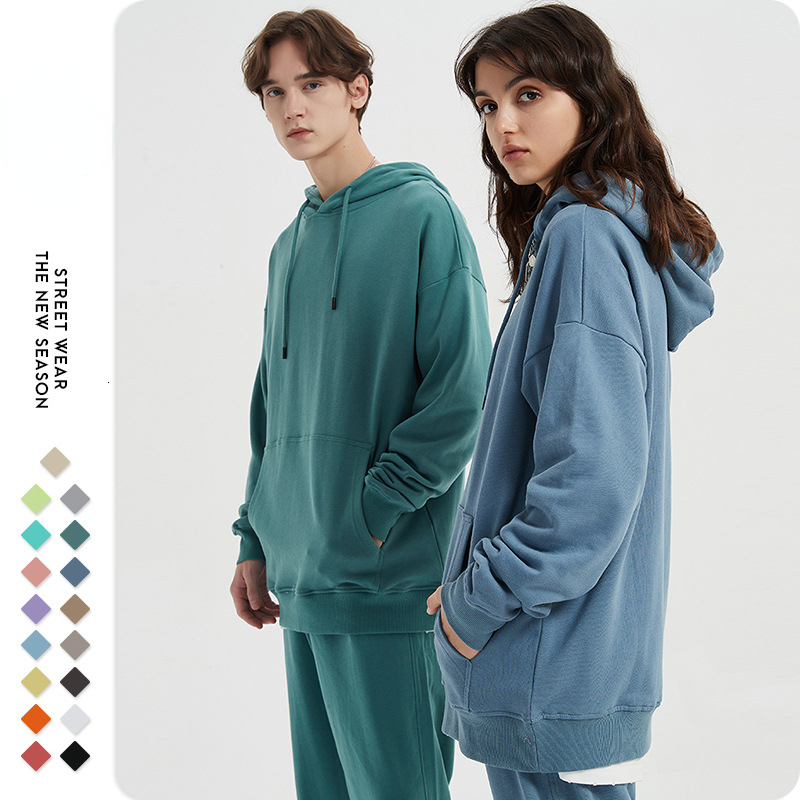 Men's Jackets autumn 350g terry Fashion solid color sweater loose cotton pullover thin section hooded Couple Women Pullovers Tops 221128
Men's Jackets autumn 350g terry Fashion solid color sweater loose cotton pullover thin section hooded Couple Women Pullovers Tops 221128