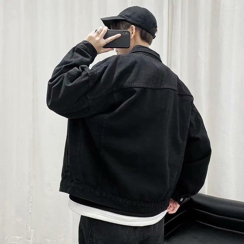 Men' Jackets Black Denim Short Jacket Men Jeans Coats Casual Windbreaker Pockets Overalls Bomber Streetwear Man Clothing Outwear, Black8896
Men' Jackets Black Denim Short Jacket Men Jeans Coats Casual Windbreaker Pockets Overalls Bomber Streetwear Man Clothing Outwear, Black8896