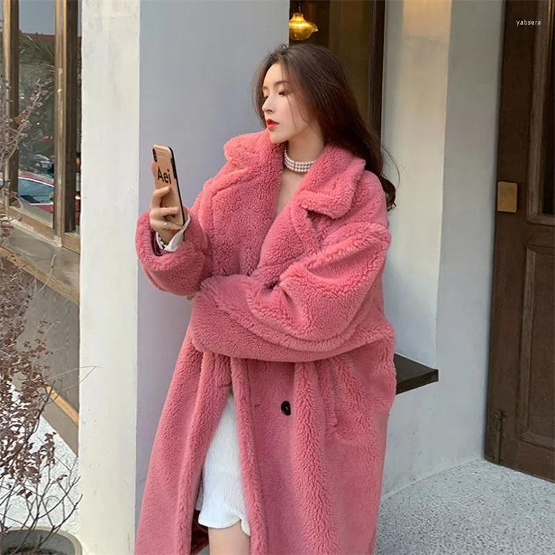 Women' Fur Women' Winter Faux Long Coat Female Thick Teddy Bear Coats Casual Loose Warm Outwears Lambswool Overcoat Abrigos, White
Women' Fur Women' Winter Faux Long Coat Female Thick Teddy Bear Coats Casual Loose Warm Outwears Lambswool Overcoat Abrigos, White