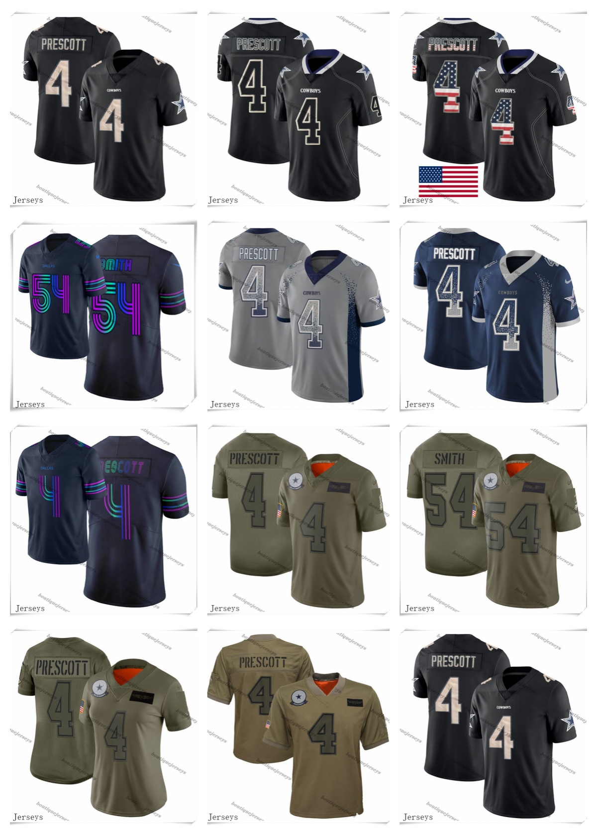 Custom Dallas''Cowboys''Men Jersey 4 Dak PrescotT 54 Jaylon Smith Fashion Impact Black Color Rush Limited''NFL''Football Jerseys
Custom Dallas''Cowboys''Men Jersey 4 Dak PrescotT 54 Jaylon Smith Fashion Impact Black Color Rush Limited''NFL''Football Jerseys