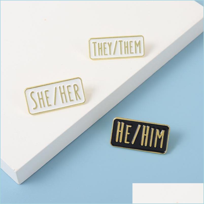 Pins Brooches Simple Pronouns Enamel Pins Custom Brooches He Him She Her They Them Black White Lapel Badges Fun Jewelry Gift For Fr Dhkvq
Pins Brooches Simple Pronouns Enamel Pins Custom Brooches He Him She Her They Them Black White Lapel Badges Fun Jewelry Gift For Fr Dhkvq