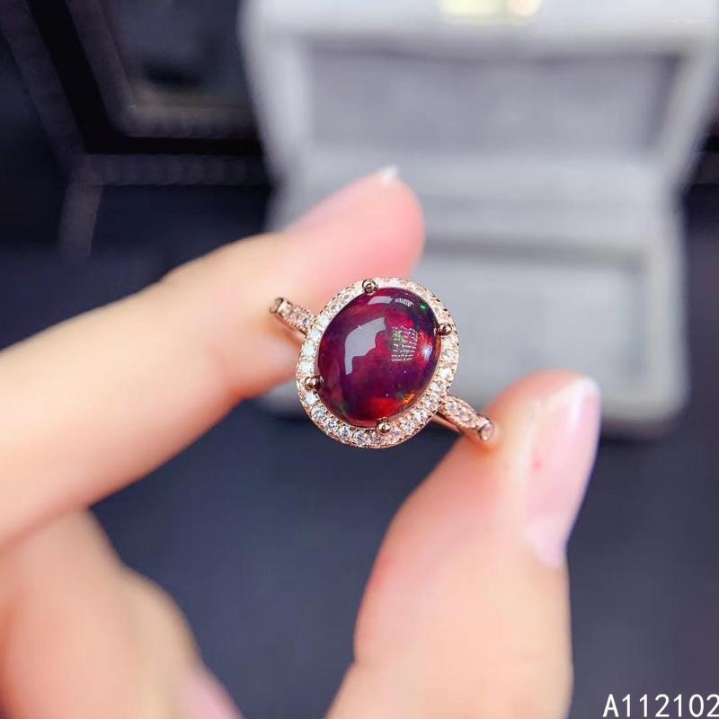 Cluster Rings KJJEAXCMY Fine Jewelry S925 Sterling Silver Inlaid Natural Black Opal Girl Classic Ring Support Test Chinese Style
Cluster Rings KJJEAXCMY Fine Jewelry S925 Sterling Silver Inlaid Natural Black Opal Girl Classic Ring Support Test Chinese Style