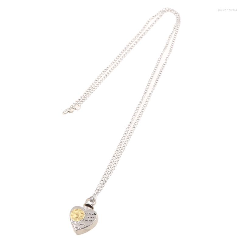 Pendant Necklaces Sunflower Heart Shape Cremation Urn Necklace For Ashes Charm Foreve Love In My Memorial Jewelry K3ND
Pendant Necklaces Sunflower Heart Shape Cremation Urn Necklace For Ashes Charm Foreve Love In My Memorial Jewelry K3ND