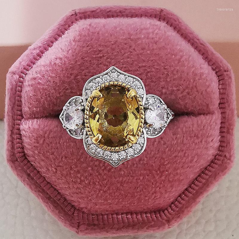 Wedding Rings Silver Color Designer Yellow Egg Oval Shape Vintage Retro Engagement Ring For Women Finger Female Party Gift Big Jewelry R5029
Wedding Rings Silver Color Designer Yellow Egg Oval Shape Vintage Retro Engagement Ring For Women Finger Female Party Gift Big Jewelry R5029