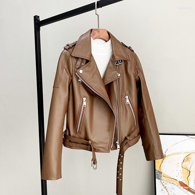 Women's Leather Jacket Biker High Women Spring Quality 2023 Real Sheepskin Coat Female Korean Style Jackets Chaqueta Cuero Mujer Pph4884, Black
Women's Leather Jacket Biker High Women Spring Quality 2023 Real Sheepskin Coat Female Korean Style Jackets Chaqueta Cuero Mujer Pph4884, Black