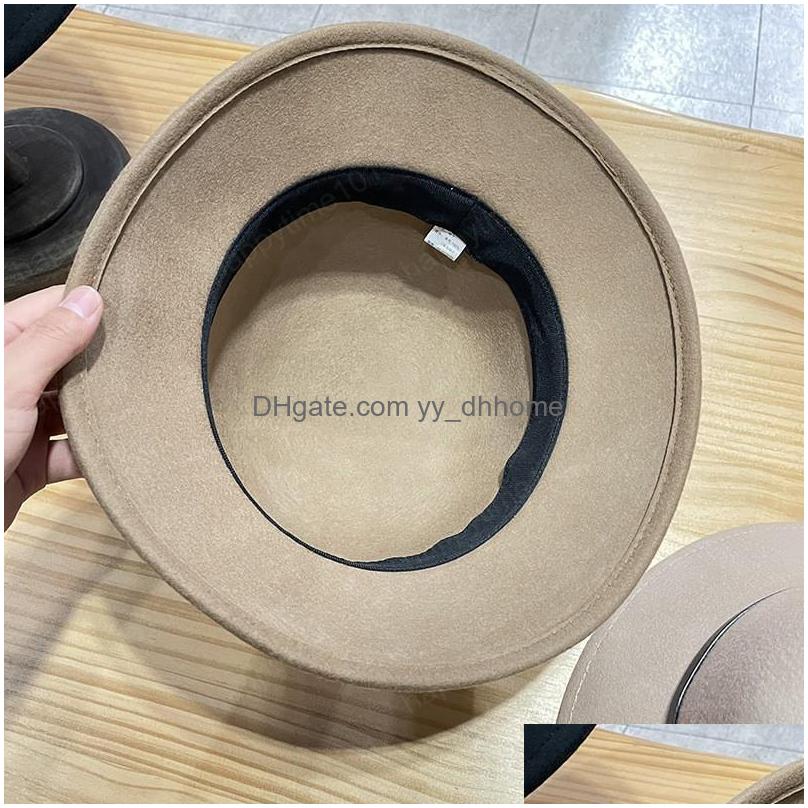 Stingy Brim Hats Autumn Winter Women Wool Caps Fashion Solid Color Bucket Cap With Leather Belt Woman Casual Fisherman Hat Drop Deli Dhthx
Stingy Brim Hats Autumn Winter Women Wool Caps Fashion Solid Color Bucket Cap With Leather Belt Woman Casual Fisherman Hat Drop Deli Dhthx
