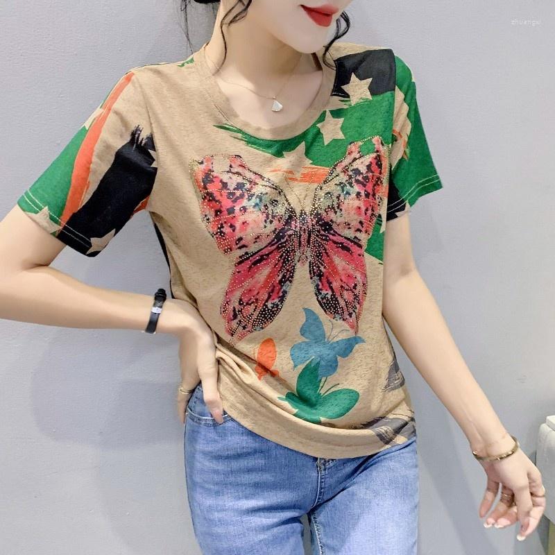 Women's T Shirts Shirt Short Sleeves Summer Casual Vintage Women's T-shirt Diamonds Sexy Tee, Picture color
Women's T Shirts Shirt Short Sleeves Summer Casual Vintage Women's T-shirt Diamonds Sexy Tee, Picture color