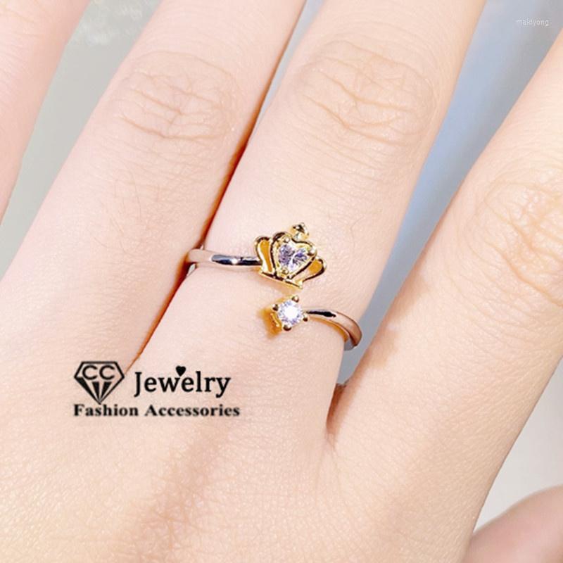 Wedding Rings Small Crown For Women Sterling Silver Plated Cute Fashion Jewelry Party Accessories Adjustable Open Ring Bijoux 3024
Wedding Rings Small Crown For Women Sterling Silver Plated Cute Fashion Jewelry Party Accessories Adjustable Open Ring Bijoux 3024