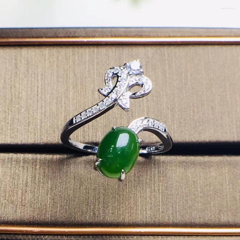 Cluster Rings Hetian Jasper Ring Female Model 925 Sterling Silver Opening Japanese And Korean Trendy Jade Birthday Gift
Cluster Rings Hetian Jasper Ring Female Model 925 Sterling Silver Opening Japanese And Korean Trendy Jade Birthday Gift