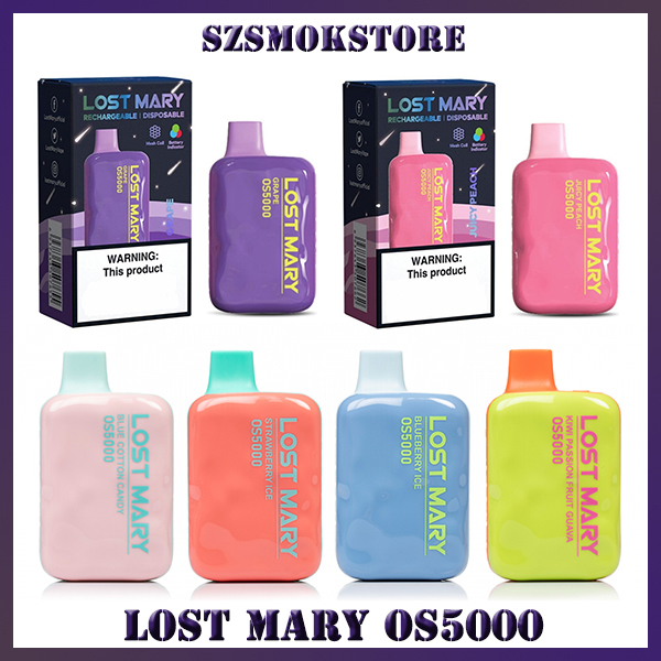 Lost Mary OS5000 Disposable E cigarettes 5000Puff Vape Pen 13 flavors 13ml Prefilled Mesh Coil Cartridges Pod 650mAh Rechargeable Battery Vaporizer
Lost Mary OS5000 Disposable E cigarettes 5000Puff Vape Pen 13 flavors 13ml Prefilled Mesh Coil Cartridges Pod 650mAh Rechargeable Battery Vaporizer