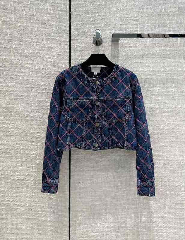 Womens Jacket Two Pieces Pants Fashion Brands Washed Embroidered Diamond Stripe Denim Jackets Tracksuits Designer Women Jackets Tanks Shorts 3 Piece Sets 0912
Womens Jacket Two Pieces Pants Fashion Brands Washed Embroidered Diamond Stripe Denim Jackets Tracksuits Designer Women Jackets Tanks Shorts 3 Piece Sets 0912