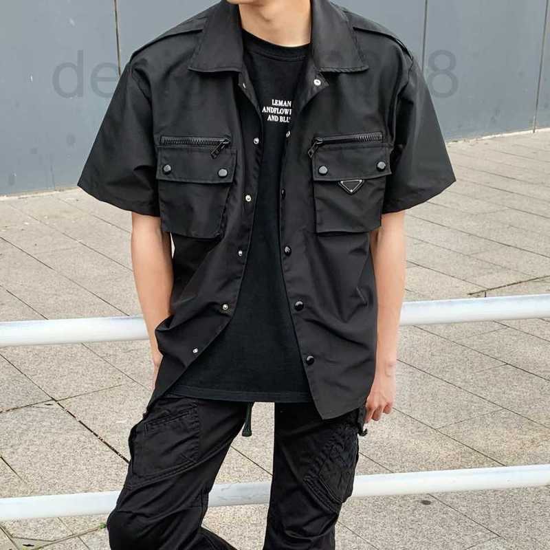 Men's Casual Shirts designer Spring/Summer 2022 New Couple's Triangle Zip Pocket Functional Workwear Long Sleeve Shirt for Men and Women 7R3F, Black
Men's Casual Shirts designer Spring/Summer 2022 New Couple's Triangle Zip Pocket Functional Workwear Long Sleeve Shirt for Men and Women 7R3F, Black