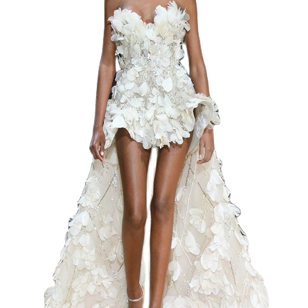 Chic 3D Flowers A Line Wedding Dress Sweetheart Neck Feather Appliques Beads Bridal Gowns vestido de casamento