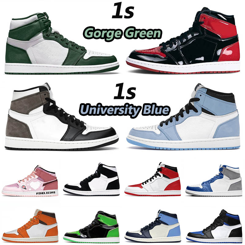 Jumpman 1 Basketball shoes OG High 1S UNC Patent Leather Hyper Royal Mocha Homage To University Blue Gorge Green Starfish Sport True Blue Designer Sneakers Trainers, C3 hand crafted 40-47
Jumpman 1 Basketball shoes OG High 1S UNC Patent Leather Hyper Royal Mocha Homage To University Blue Gorge Green Starfish Sport True Blue Designer Sneakers Trainers, C3 hand crafted 40-47
