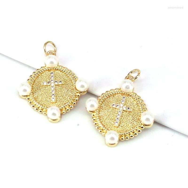 Pendant Necklaces 10Pcs Fashion Gold Color Crystal Cross In Round Coin Charms Trendy Pendants Diy Earring Bracelet Necklace Jewelry Beads
Pendant Necklaces 10Pcs Fashion Gold Color Crystal Cross In Round Coin Charms Trendy Pendants Diy Earring Bracelet Necklace Jewelry Beads