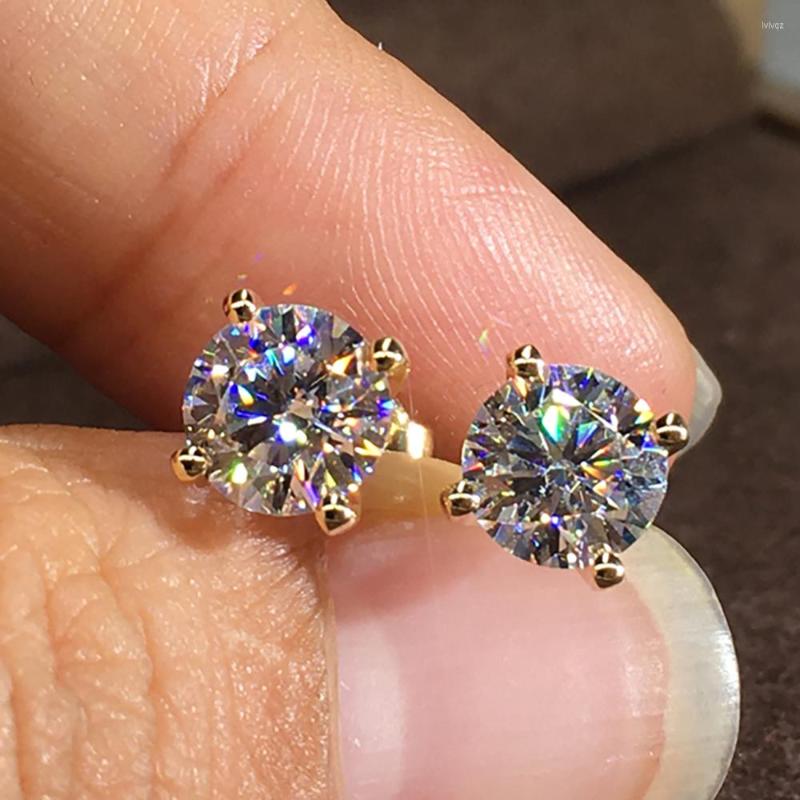 Stud Earrings 10K Au417 White Gold Women Moissanite Diamonds Round Elegant Wedding Party Engagement Anniversary Trendy Romantic
Stud Earrings 10K Au417 White Gold Women Moissanite Diamonds Round Elegant Wedding Party Engagement Anniversary Trendy Romantic