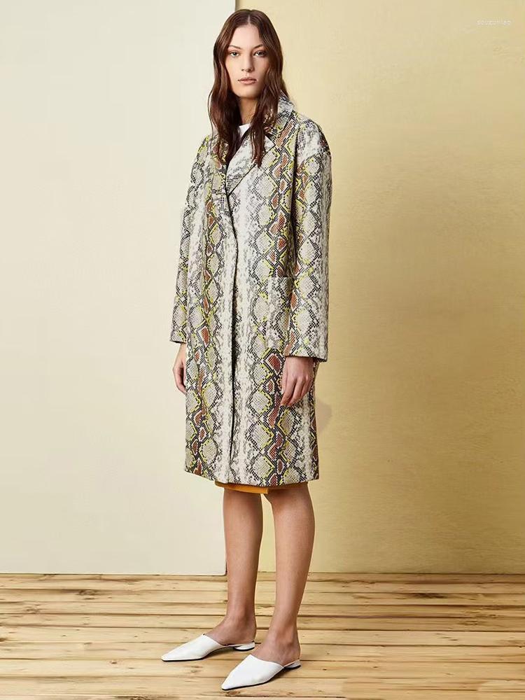 Women' Trench Coats High Quality Designer Women' Autumn Winter Snake Print Long Sleeve Button Casual Party Elegant Jacket, Multi
Women' Trench Coats High Quality Designer Women' Autumn Winter Snake Print Long Sleeve Button Casual Party Elegant Jacket, Multi