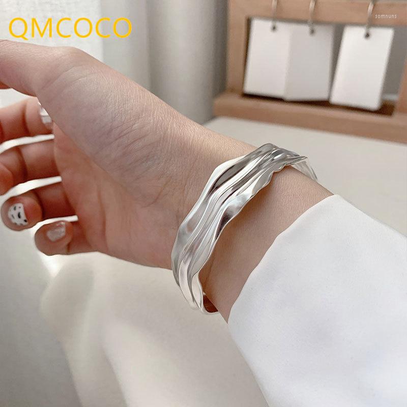 Bangle QMCOCO Simple Silver Color Geometric Irregularity Wide Bracelet Woman Girl INS Fashion Vintage Punk Party Jewelry Accessories
Bangle QMCOCO Simple Silver Color Geometric Irregularity Wide Bracelet Woman Girl INS Fashion Vintage Punk Party Jewelry Accessories