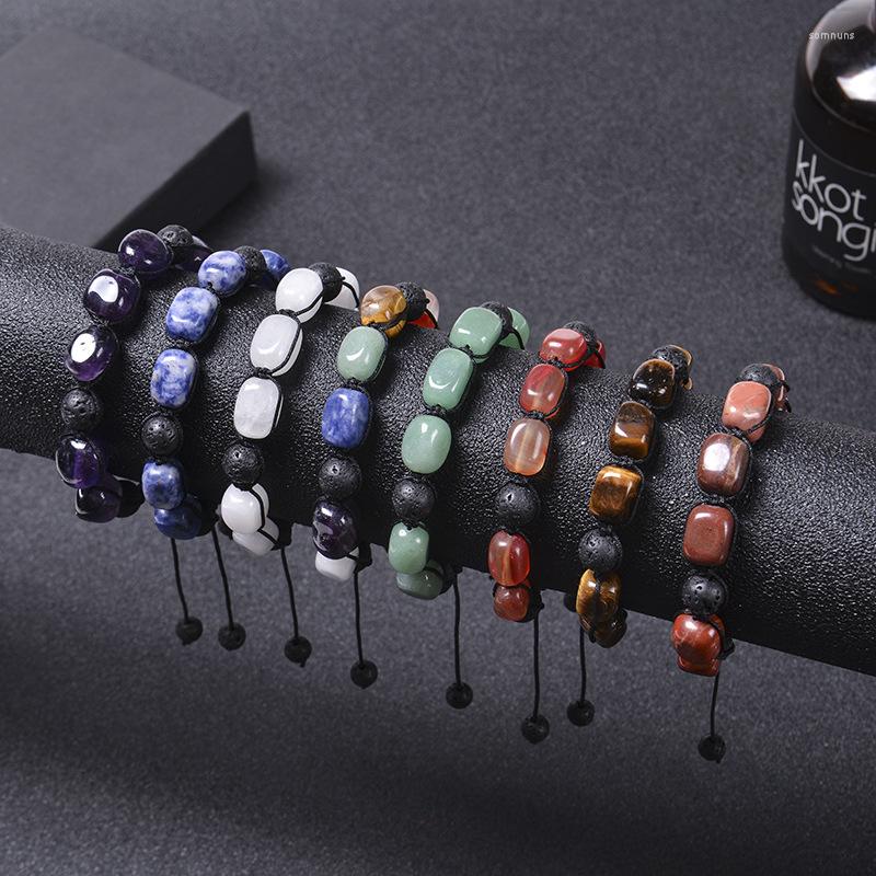Strand 7 Chakra Lava Natural Tiger Eye Amethyst Stone Braided Bracelet Men Women Handmade Energy Reiki Healing Jewelry
Strand 7 Chakra Lava Natural Tiger Eye Amethyst Stone Braided Bracelet Men Women Handmade Energy Reiki Healing Jewelry