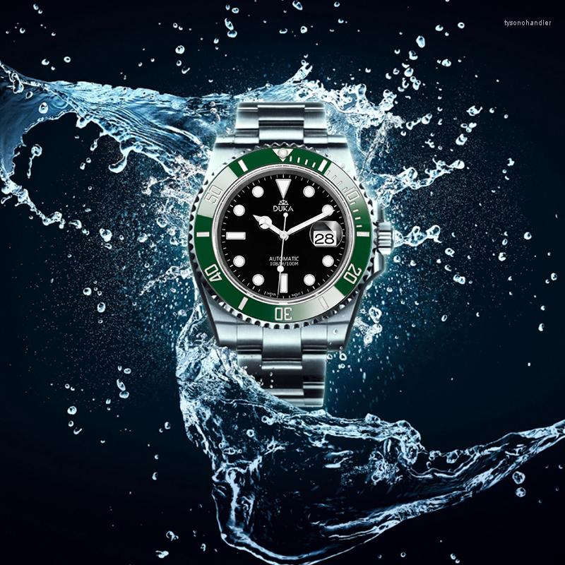 Wristwatches 2022 DUKA WristWatch Mechanical Mens Watches Classic Green Dial Automatic Men Watch 100M Waterproof NH35 Clock, Blue
Wristwatches 2022 DUKA WristWatch Mechanical Mens Watches Classic Green Dial Automatic Men Watch 100M Waterproof NH35 Clock, Blue