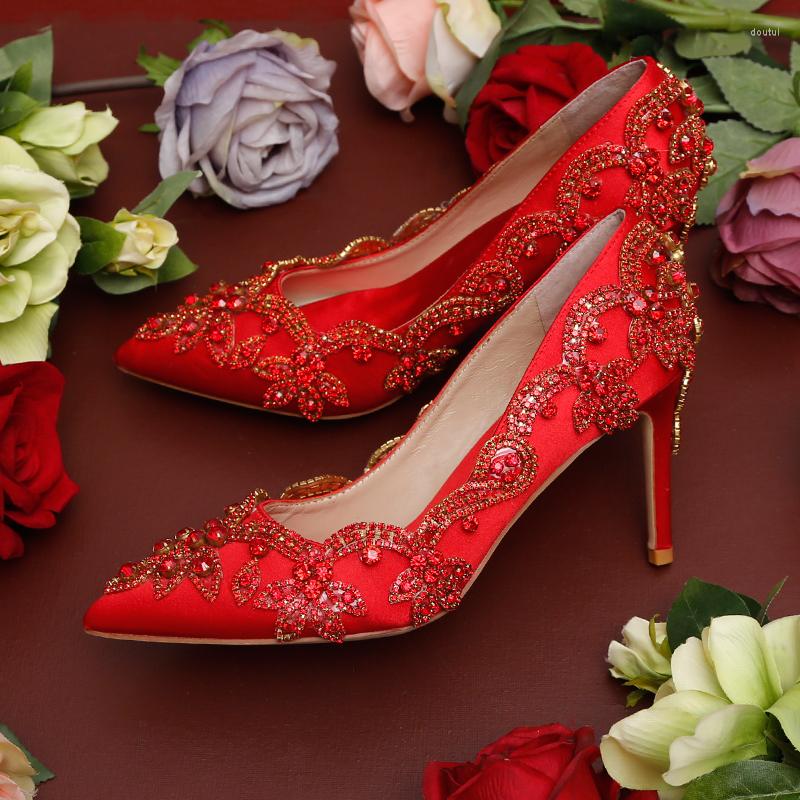 Dress Shoes Red Crystal Wedding Bride Pumps Pointed Toe 9cm Stiletto High Heels Rhinestone Flower Luxury Party Bridesmaid, 9cm heel
Dress Shoes Red Crystal Wedding Bride Pumps Pointed Toe 9cm Stiletto High Heels Rhinestone Flower Luxury Party Bridesmaid, 9cm heel