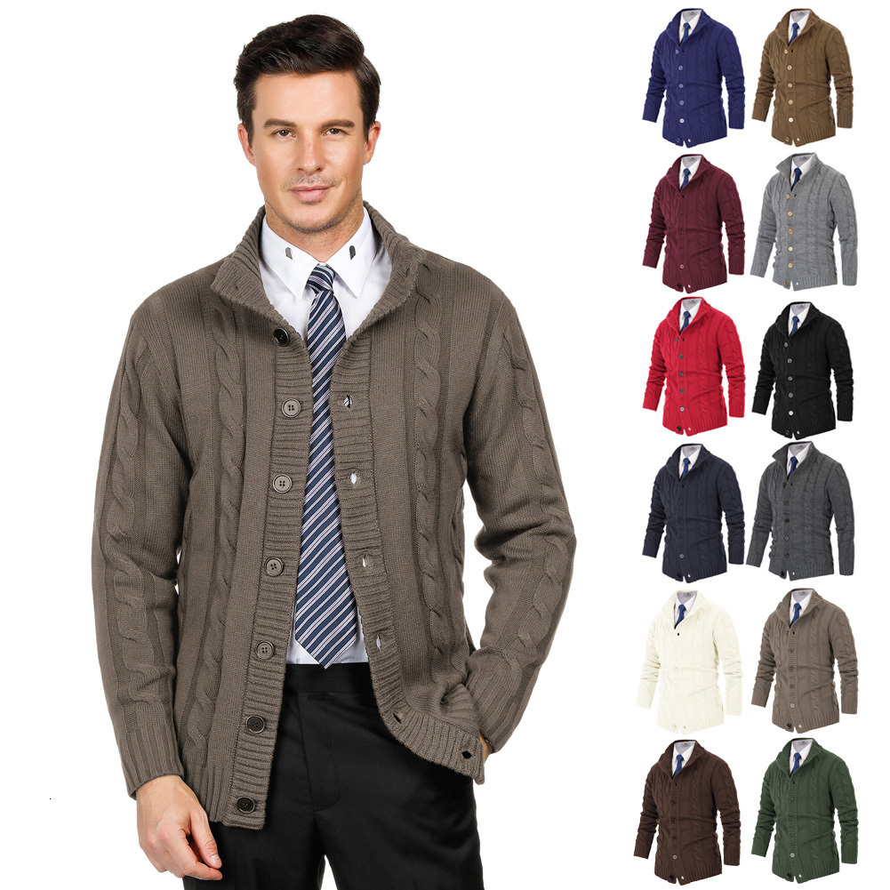 Men's Sweaters Men's Sweater Cardigan Knitted Single Breasted Button Winter Stand Collar Cardigan Men Jackets Male British Style Sweater Coats 221128, Xxxl
Men's Sweaters Men's Sweater Cardigan Knitted Single Breasted Button Winter Stand Collar Cardigan Men Jackets Male British Style Sweater Coats 221128, Xxxl
