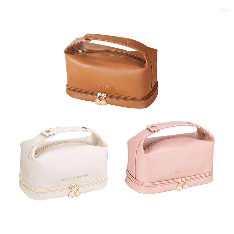 Cosmetic Bags M6 Portable Travel Toiletry Makeup Bag Multifunction Organizer Large Capacity Casual Storage Holder For Women Girl, Brown
Cosmetic Bags M6 Portable Travel Toiletry Makeup Bag Multifunction Organizer Large Capacity Casual Storage Holder For Women Girl, Brown