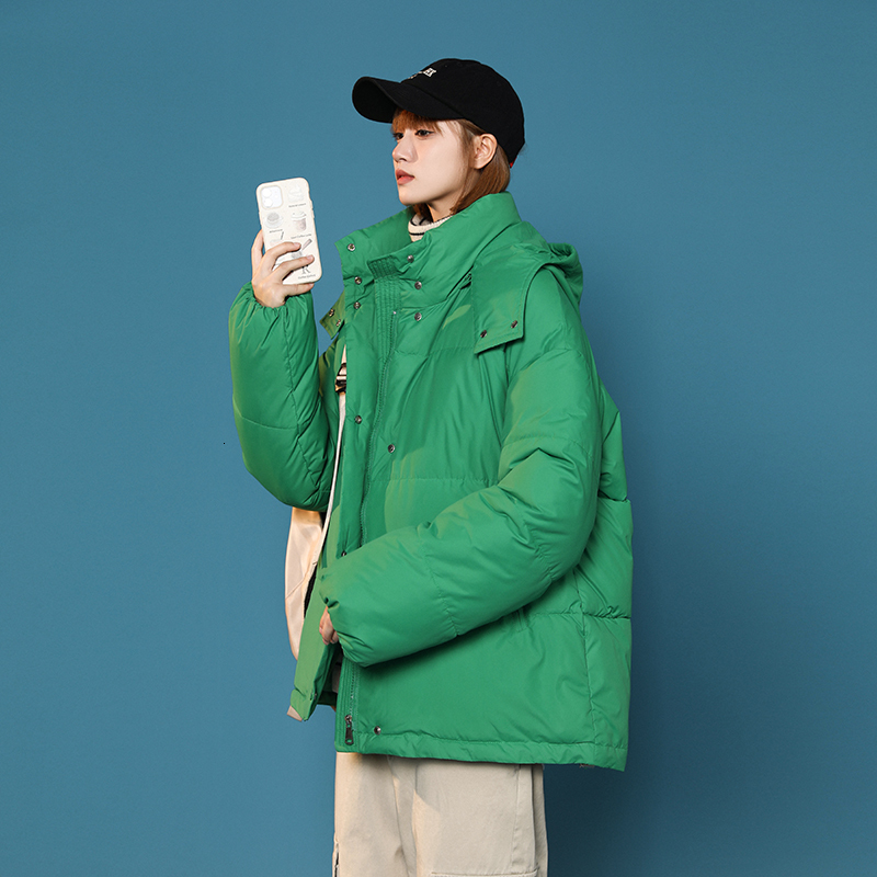 Women's Down Parkas Make candy colors down cottonpadded jacket female students loose detachable mo han edition bread served short coat 221125, Green
Women's Down Parkas Make candy colors down cottonpadded jacket female students loose detachable mo han edition bread served short coat 221125, Green