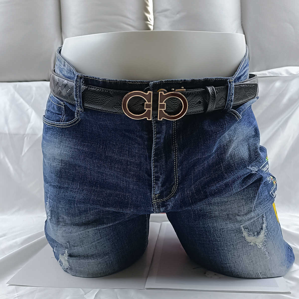 Classic Retro Men Belt Fashion Luxury Designer Women Lychee Embossed Belt 3.5CM Anti-steel Smooth Buckle Business Belts With Box, As shown 
Classic Retro Men Belt Fashion Luxury Designer Women Lychee Embossed Belt 3.5CM Anti-steel Smooth Buckle Business Belts With Box, As shown