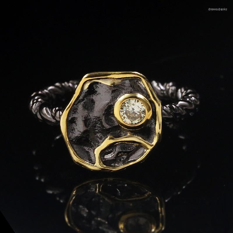 Wedding Rings Creative Hollow Three-dimensional Black Zircon Geometric Two-tone Ring For Women Party Engagement Jewelry
Wedding Rings Creative Hollow Three-dimensional Black Zircon Geometric Two-tone Ring For Women Party Engagement Jewelry