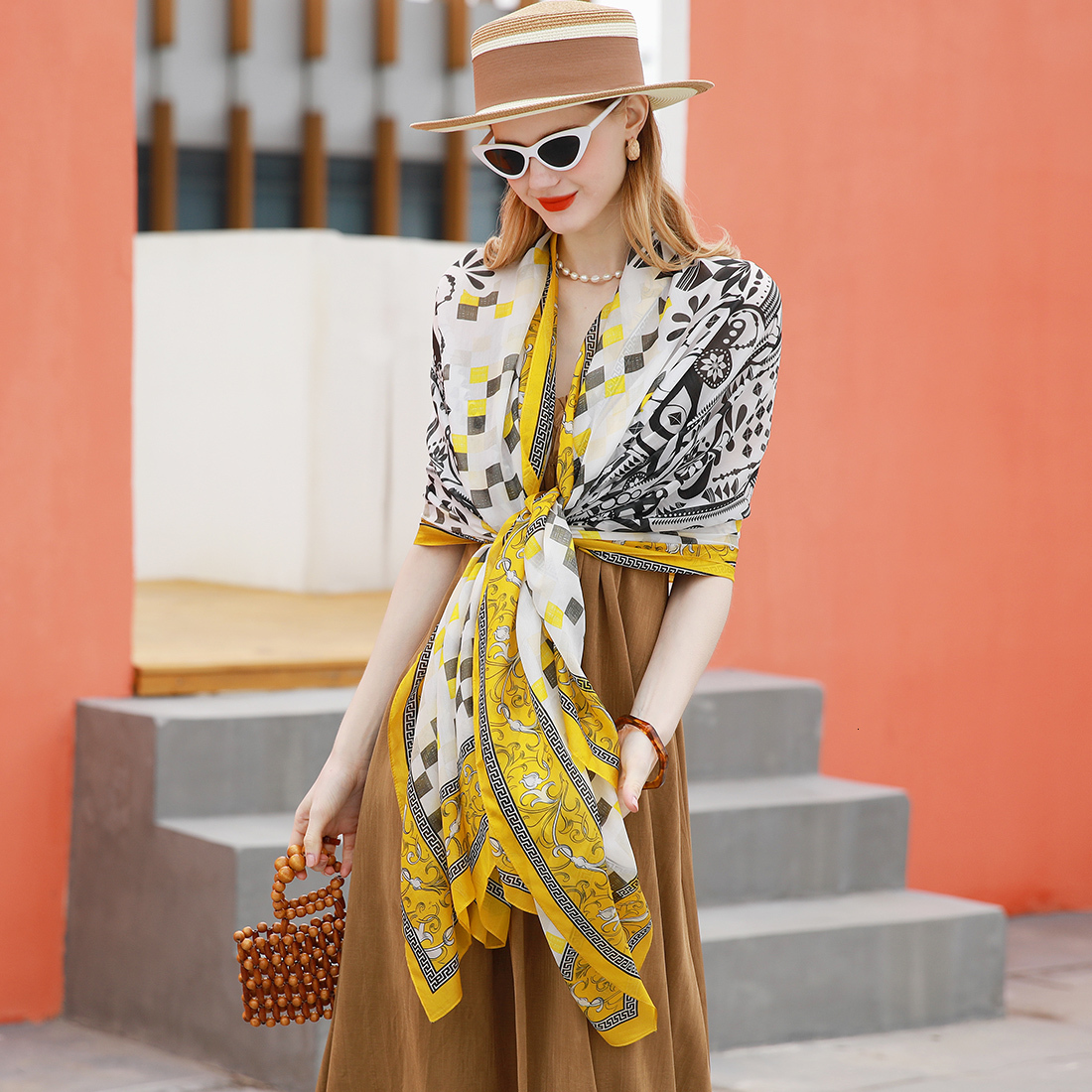Scarves Womens Long Floral Print Scarf Wraps Shawl Soft Scarves Fashion Cut Flowers Hollow Lace Gradient Silk Scarves Spring 221128
Scarves Womens Long Floral Print Scarf Wraps Shawl Soft Scarves Fashion Cut Flowers Hollow Lace Gradient Silk Scarves Spring 221128