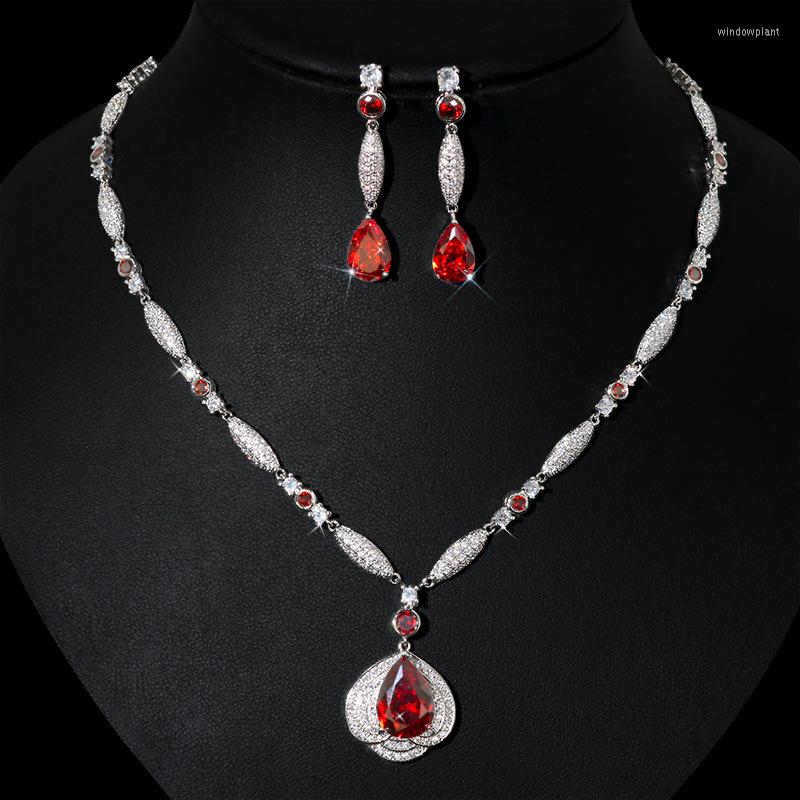 Necklace Earrings Set Cubic Zircon Copper Earring Water Drop Pendant Wedding Women's Bridal Couple Gifts, Picture shown
Necklace Earrings Set Cubic Zircon Copper Earring Water Drop Pendant Wedding Women's Bridal Couple Gifts, Picture shown