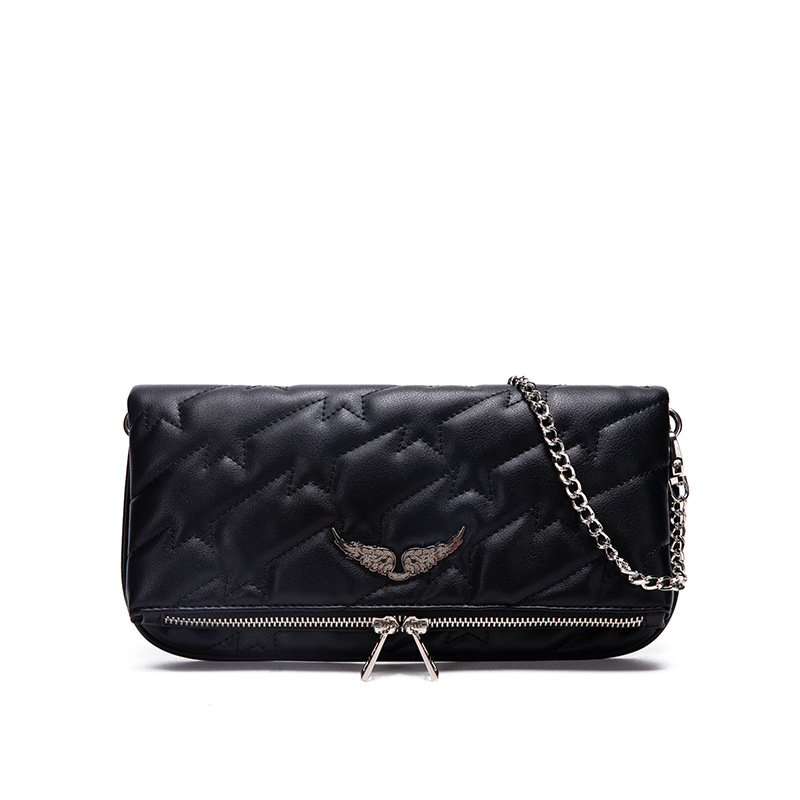 Women's outdoor bags embossed wings designer small square bag lambskin car line tassel cross bag, Black
Women's outdoor bags embossed wings designer small square bag lambskin car line tassel cross bag, Black