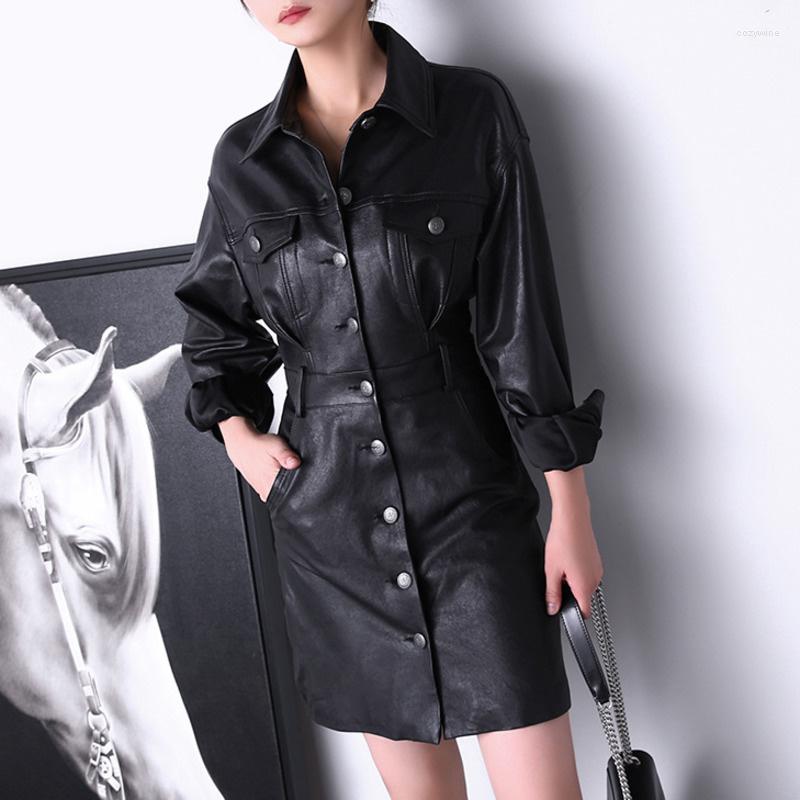 Casual Dresses 2022Spring Leather Vegetable Tanned High Waist Button Bag Hip Skirt Denim Dress Women, Black
Casual Dresses 2022Spring Leather Vegetable Tanned High Waist Button Bag Hip Skirt Denim Dress Women, Black