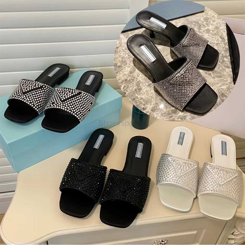 Slippers Women pradas Shoes Spring 2022 New Crystal Diamond Iconic Triangle Square Head High-Heeled Size 35-41, Flat black
Slippers Women pradas Shoes Spring 2022 New Crystal Diamond Iconic Triangle Square Head High-Heeled Size 35-41, Flat black